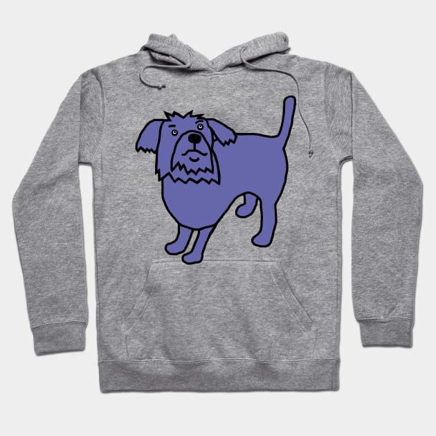 Very Peri the Periwinkle Blue Dog Color of the Year 2022 Hoodie by ellenhenryart